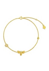 superb little cute bee baby gold bracelet
